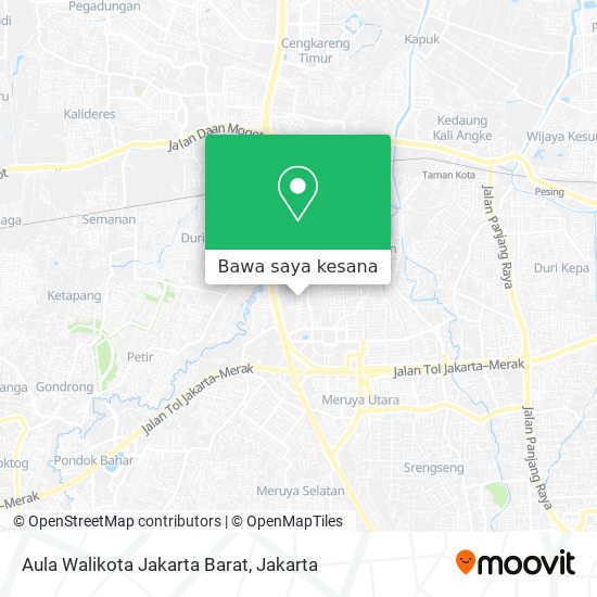 Peta Aula Walikota Jakarta Barat