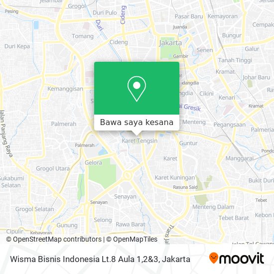 Peta Wisma Bisnis Indonesia Lt.8 Aula 1,2&3