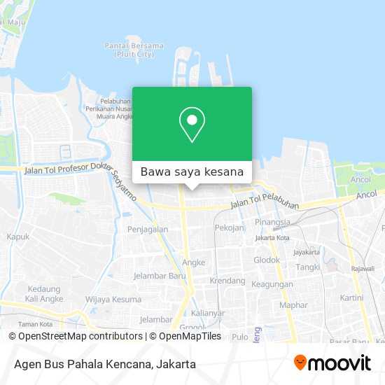 Peta Agen Bus Pahala Kencana