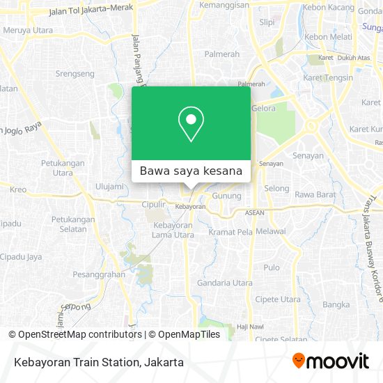Peta Kebayoran Train Station