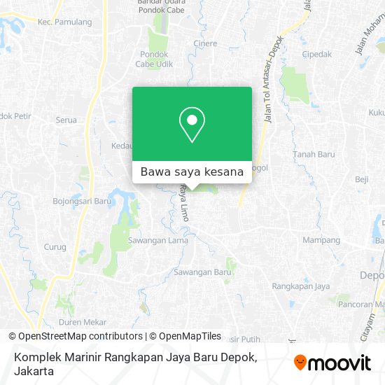 Peta Komplek Marinir Rangkapan Jaya Baru Depok