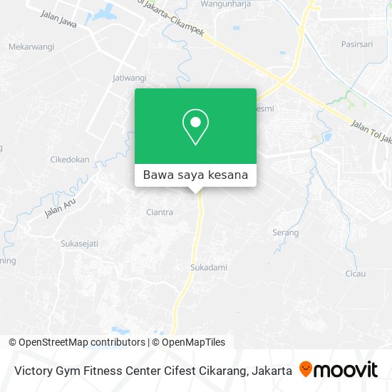 Peta Victory Gym Fitness Center Cifest Cikarang