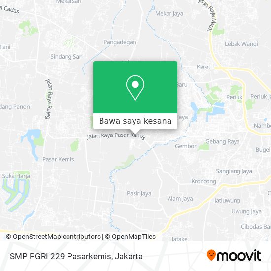 Peta SMP PGRI 229 Pasarkemis