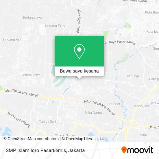 Peta SMP Islam Iqro Pasarkemis, Jalan Pasirawi Pasar Kemis