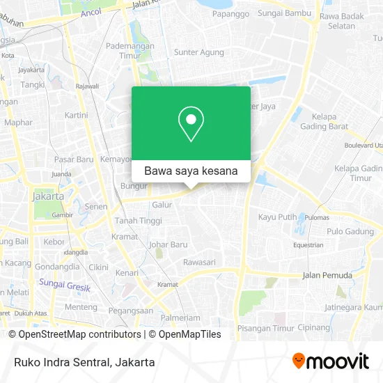 Peta Ruko Indra Sentral