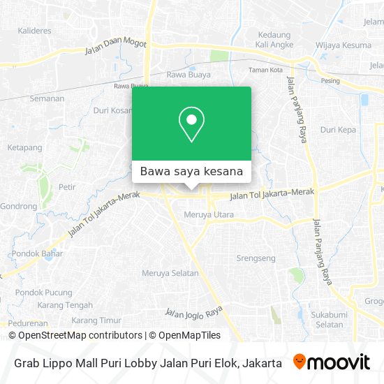 Peta Grab Lippo Mall Puri Lobby Jalan Puri Elok