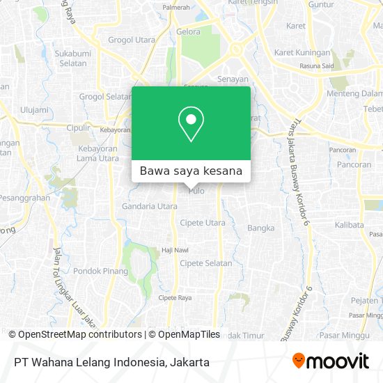 Peta PT Wahana Lelang Indonesia