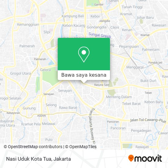 Peta Nasi Uduk Kota Tua