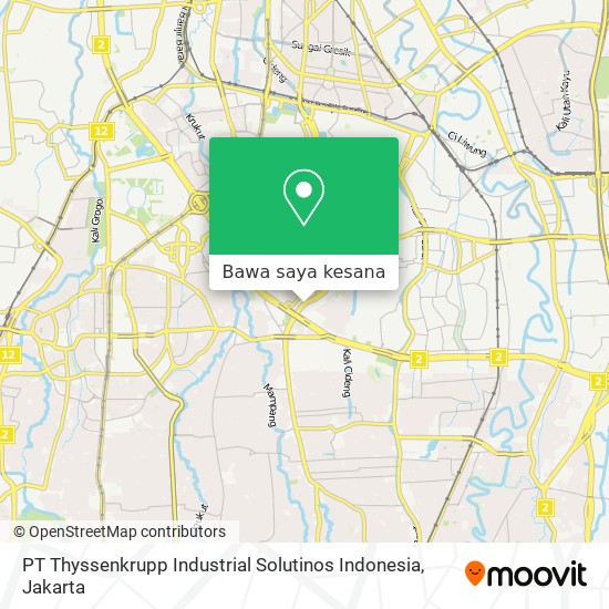 Peta PT Thyssenkrupp Industrial Solutinos Indonesia