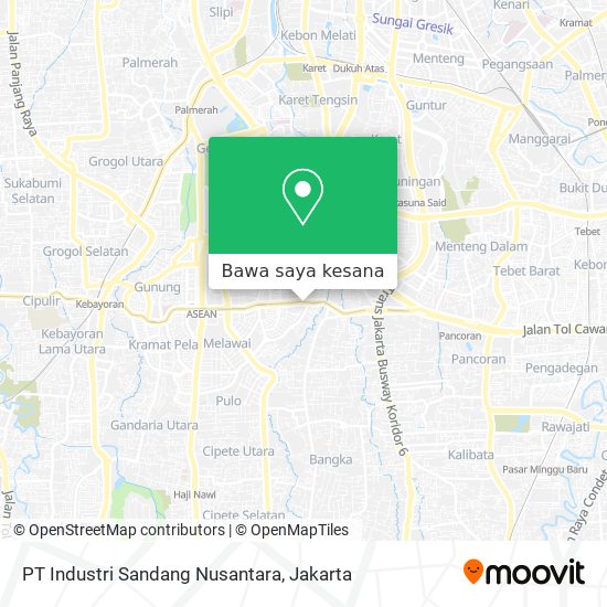 Peta PT Industri Sandang Nusantara