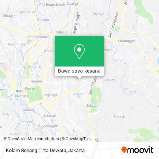 Peta Kolam Renang Tirta Dewata