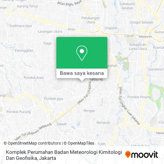 Peta Komplek Perumahan Badan Meteorologi Kimitologi Dan Geofisika