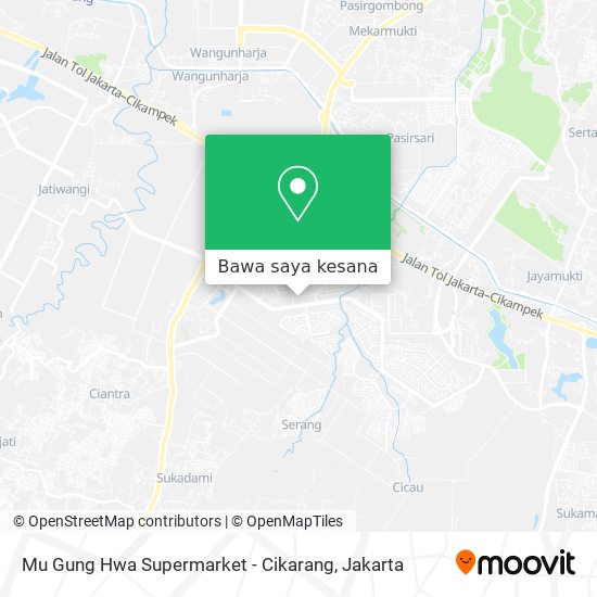 Peta Mu Gung Hwa Supermarket - Cikarang