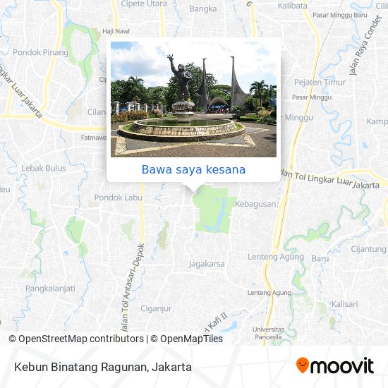 Peta Kebun Binatang Ragunan