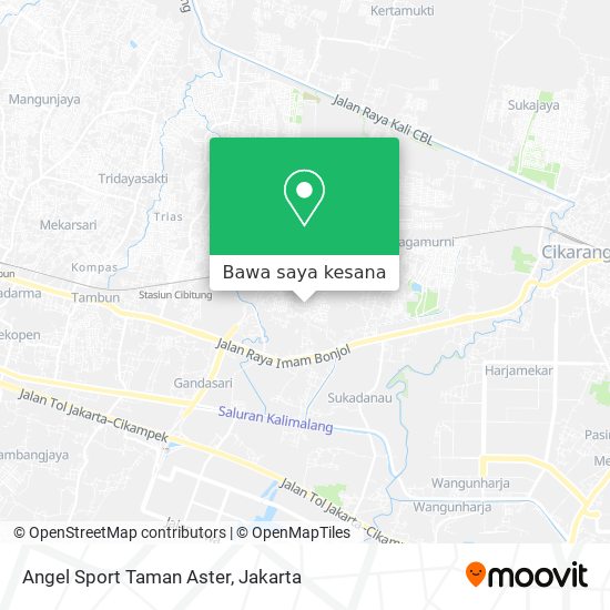 Peta Angel Sport Taman Aster