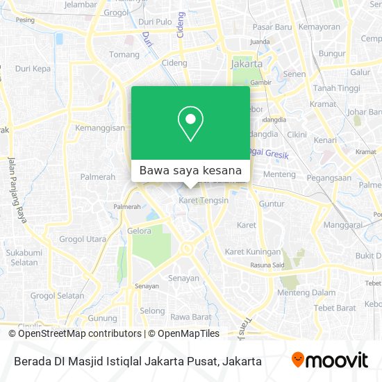 Peta Berada DI Masjid Istiqlal Jakarta Pusat