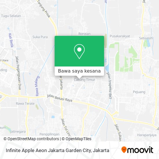 Peta Infinite Apple Aeon Jakarta Garden City