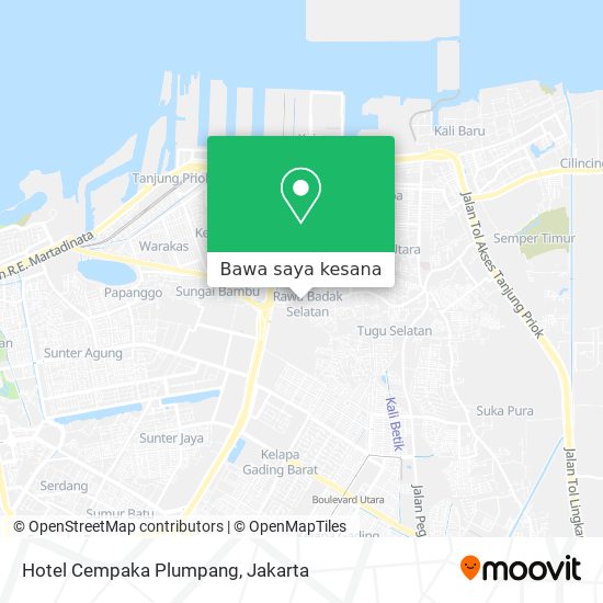 Peta Hotel Cempaka Plumpang