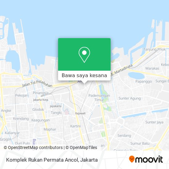 Peta Komplek Rukan Permata Ancol