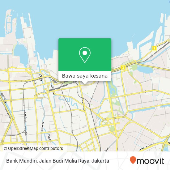 Peta Bank Mandiri, Jalan Budi Mulia Raya