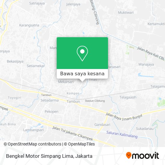 Peta Bengkel Motor Simpang Lima