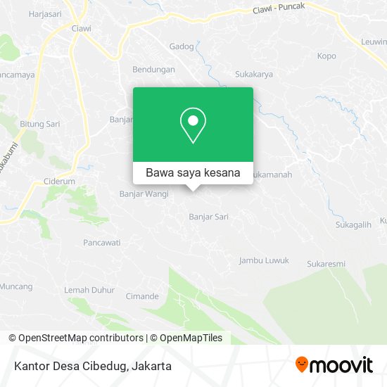 Peta Kantor Desa Cibedug