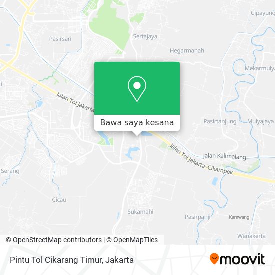 Peta Pintu Tol Cikarang Timur