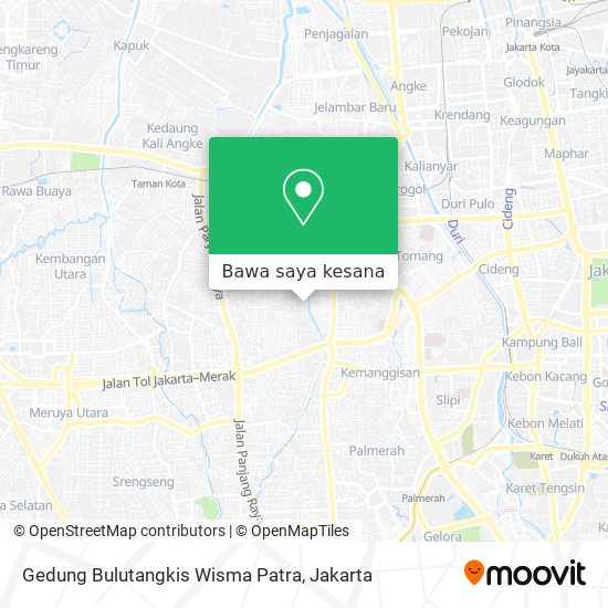 Peta Gedung Bulutangkis Wisma Patra