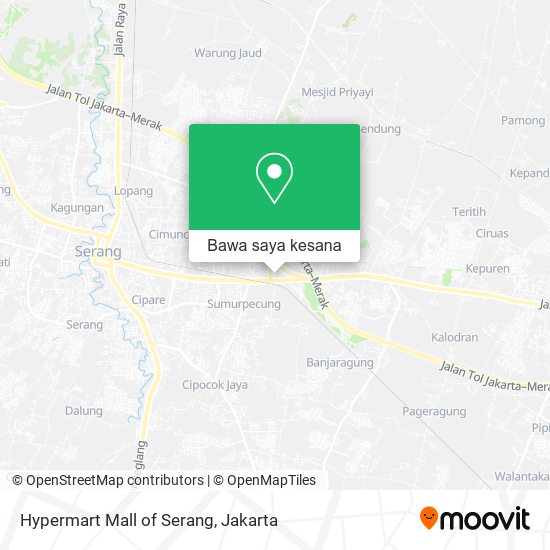 Peta Hypermart Mall of Serang