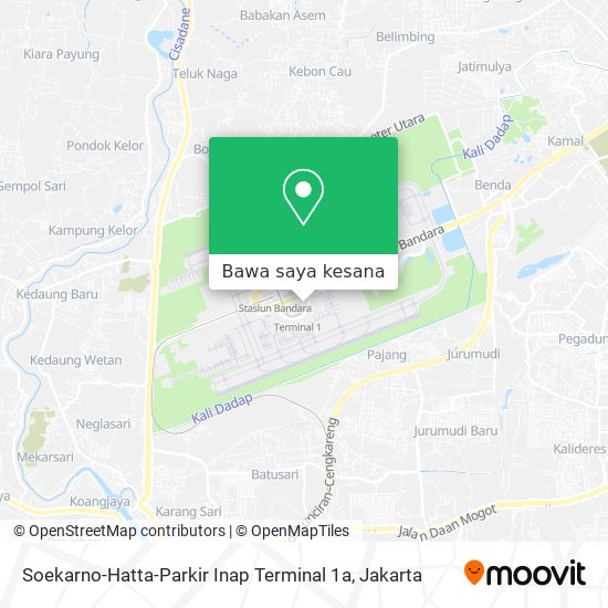 Peta Soekarno-Hatta-Parkir Inap Terminal 1a