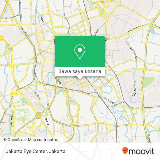 Peta Jakarta Eye Center, Jalan Teuku Cik Ditiro