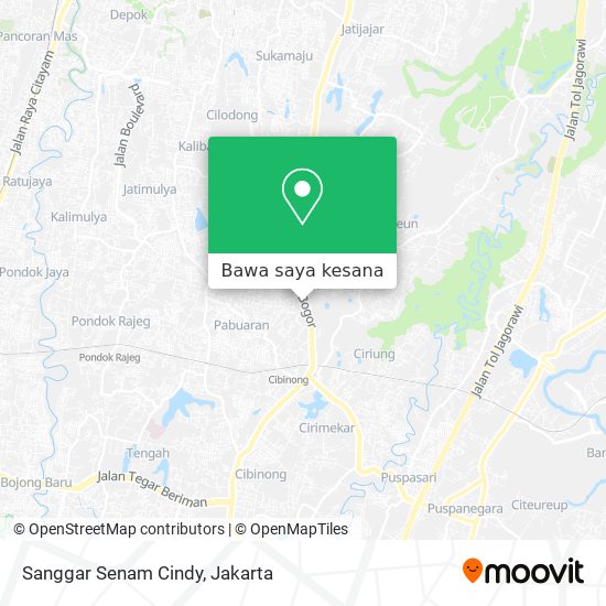 Peta Sanggar Senam Cindy