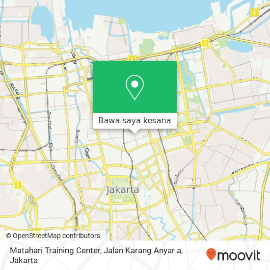 Peta Matahari Training Center, Jalan Karang Anyar a