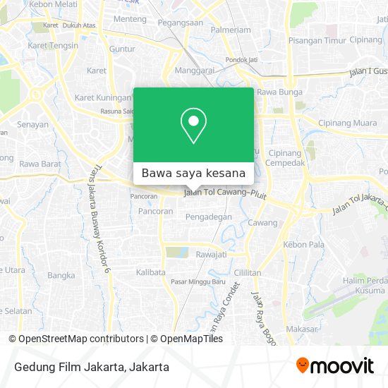 Peta Gedung Film Jakarta