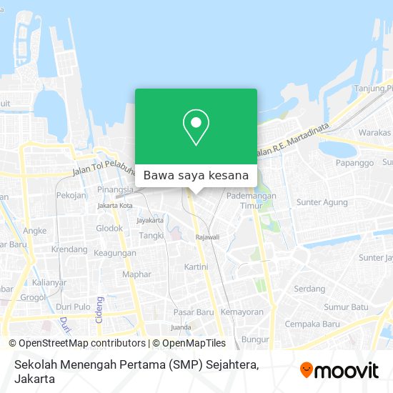 Peta Sekolah Menengah Pertama (SMP) Sejahtera