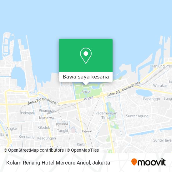 Peta Kolam Renang Hotel Mercure Ancol