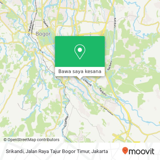 Peta Srikandi, Jalan Raya Tajur Bogor Timur