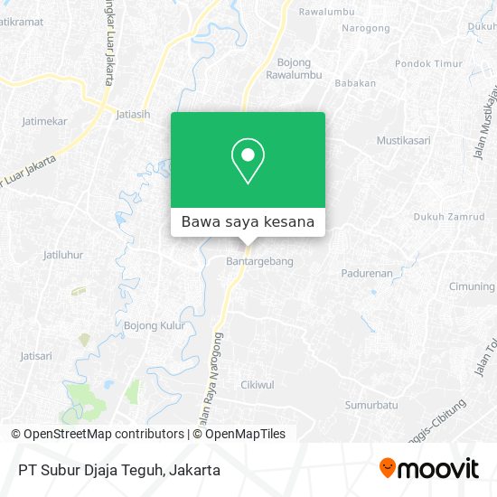 Peta PT Subur Djaja Teguh