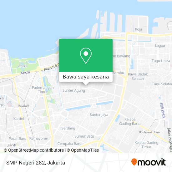 Peta SMP Negeri 282