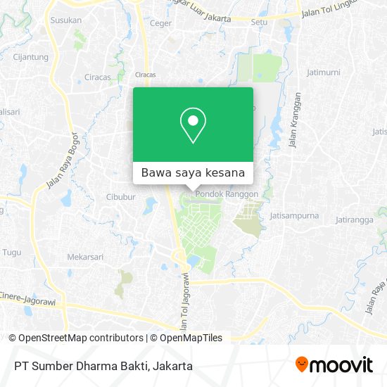 Peta PT Sumber Dharma Bakti