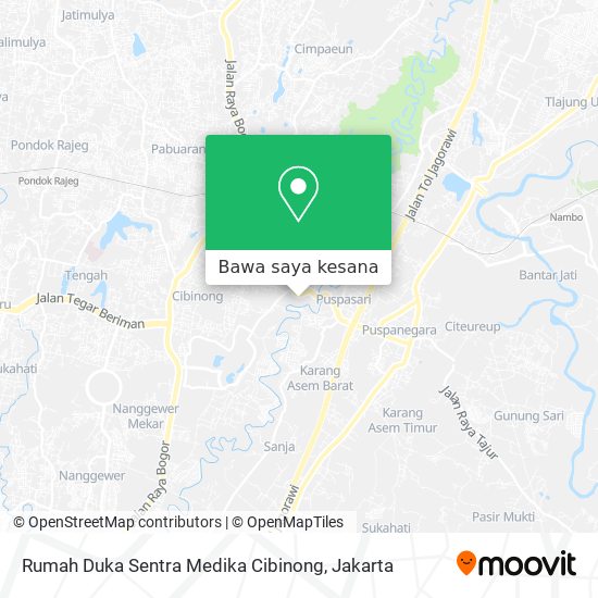 Peta Rumah Duka Sentra Medika Cibinong