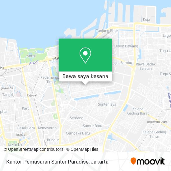 Peta Kantor Pemasaran Sunter Paradise