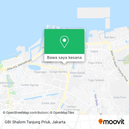 Peta GBI Shalom Tanjung Priuk