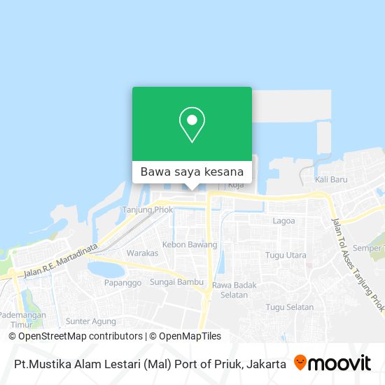 Peta Pt.Mustika Alam Lestari (Mal) Port of Priuk