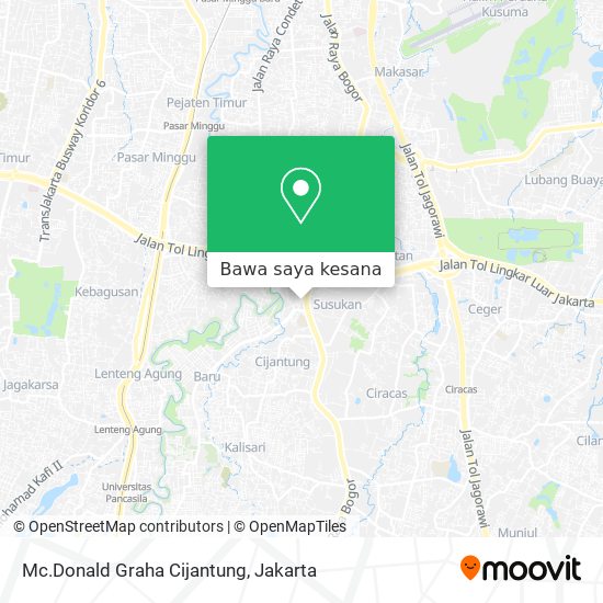 Peta Mc.Donald Graha Cijantung