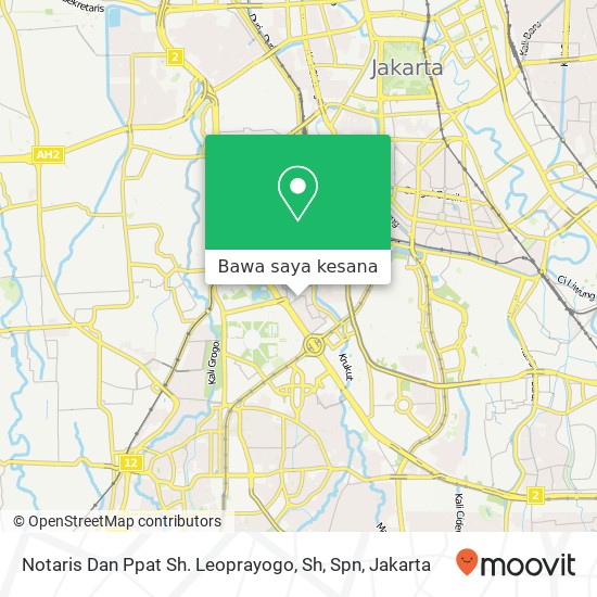 Peta Notaris Dan Ppat Sh. Leoprayogo, Sh, Spn, Tanah Abang