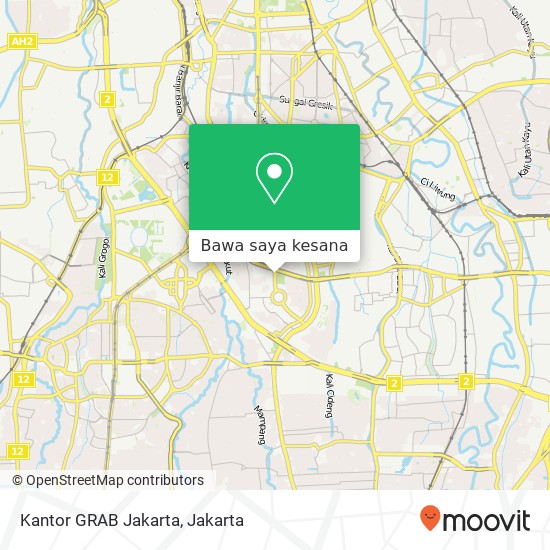 Peta Kantor GRAB Jakarta