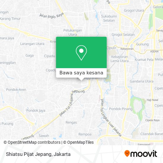 Peta Shiatsu Pijat Jepang