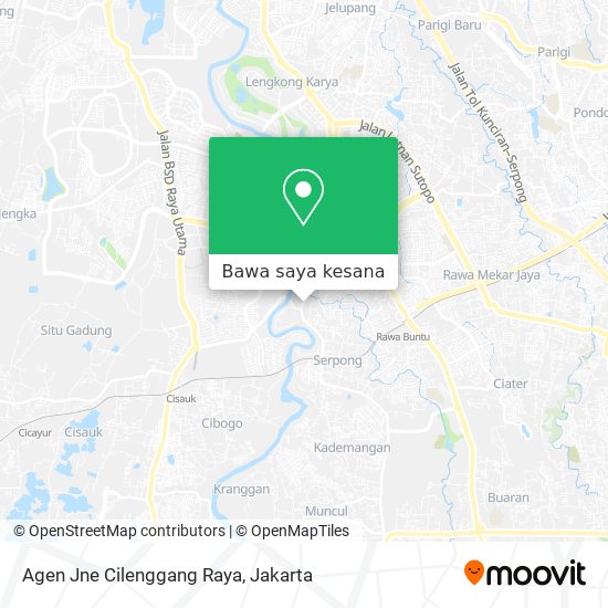Peta Agen Jne Cilenggang Raya