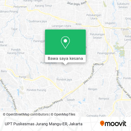 Peta UPT Puskesmas Jurang Mangu-ER